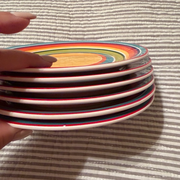 Colorful Striped Plate - Picture 3 of 3